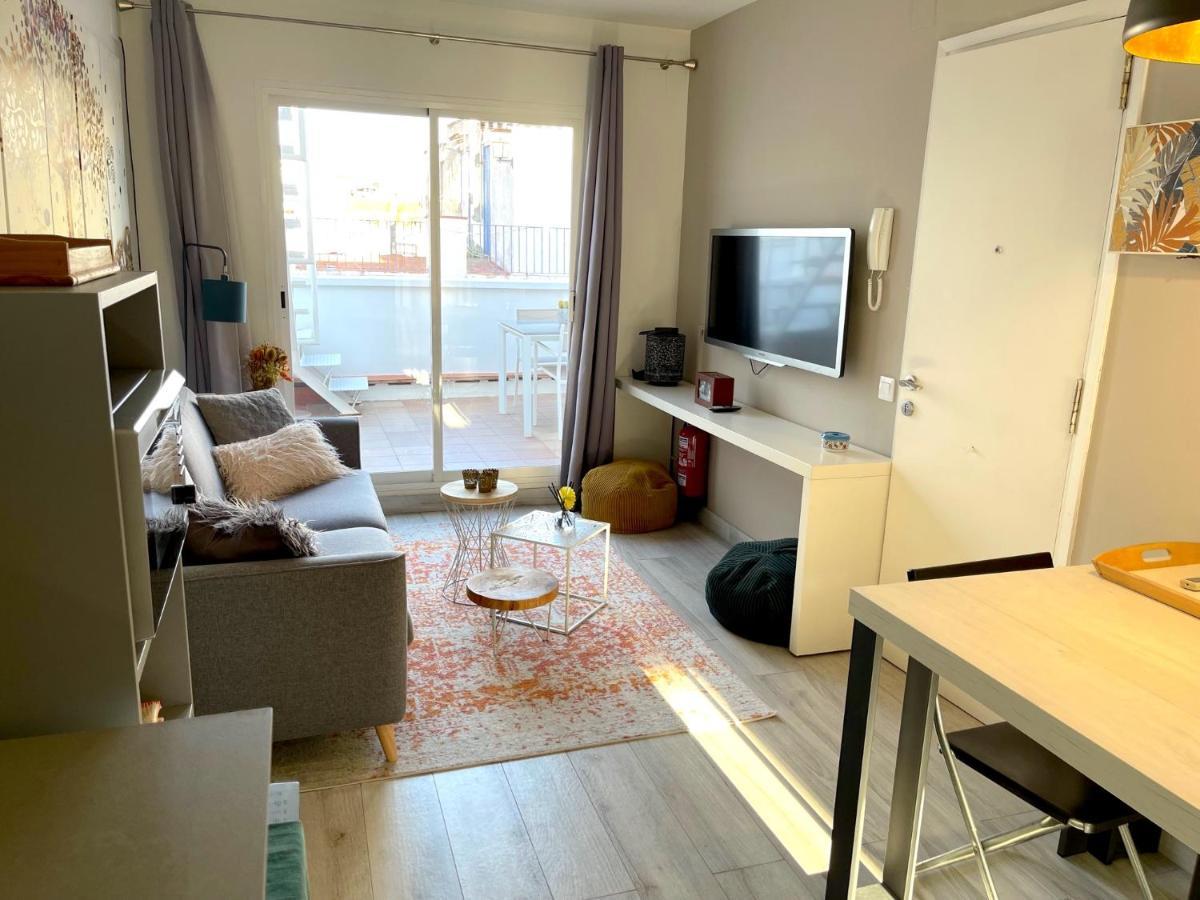 Amazing 2 Bedroom Apartment With Big Sun Terrace Sitges Centre Beach Exteriör bild