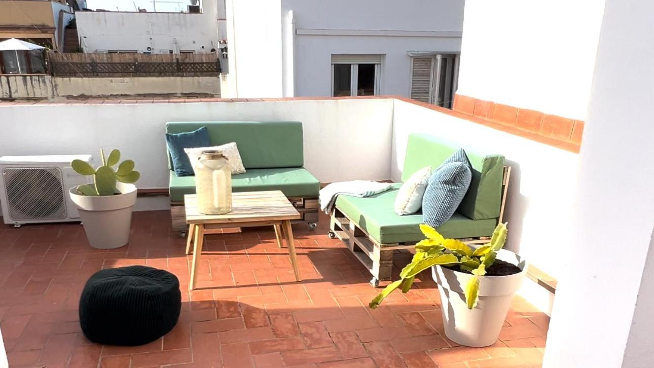 Amazing 2 Bedroom Apartment With Big Sun Terrace Sitges Centre Beach Exteriör bild
