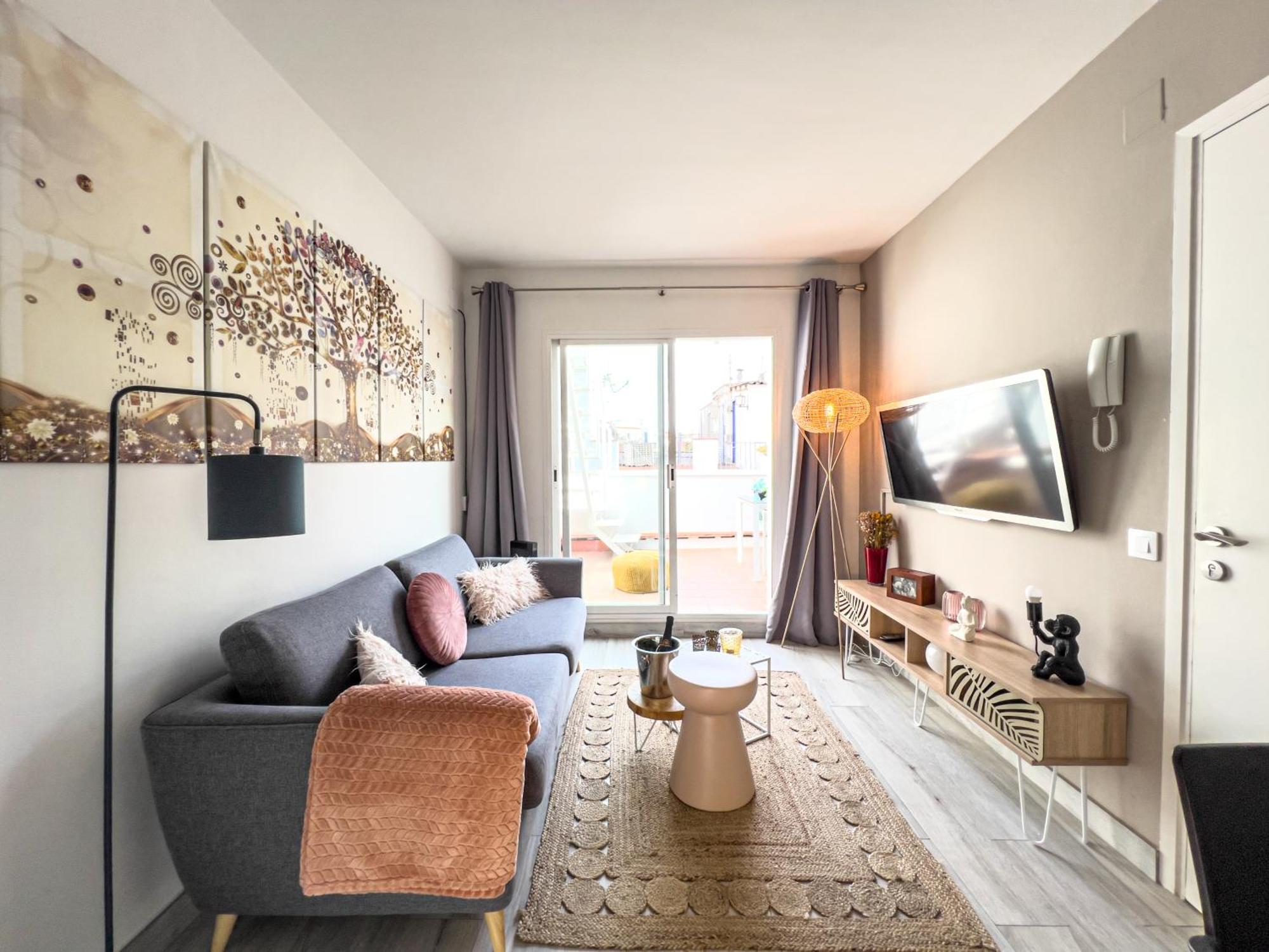 Amazing 2 Bedroom Apartment With Big Sun Terrace Sitges Centre Beach Exteriör bild